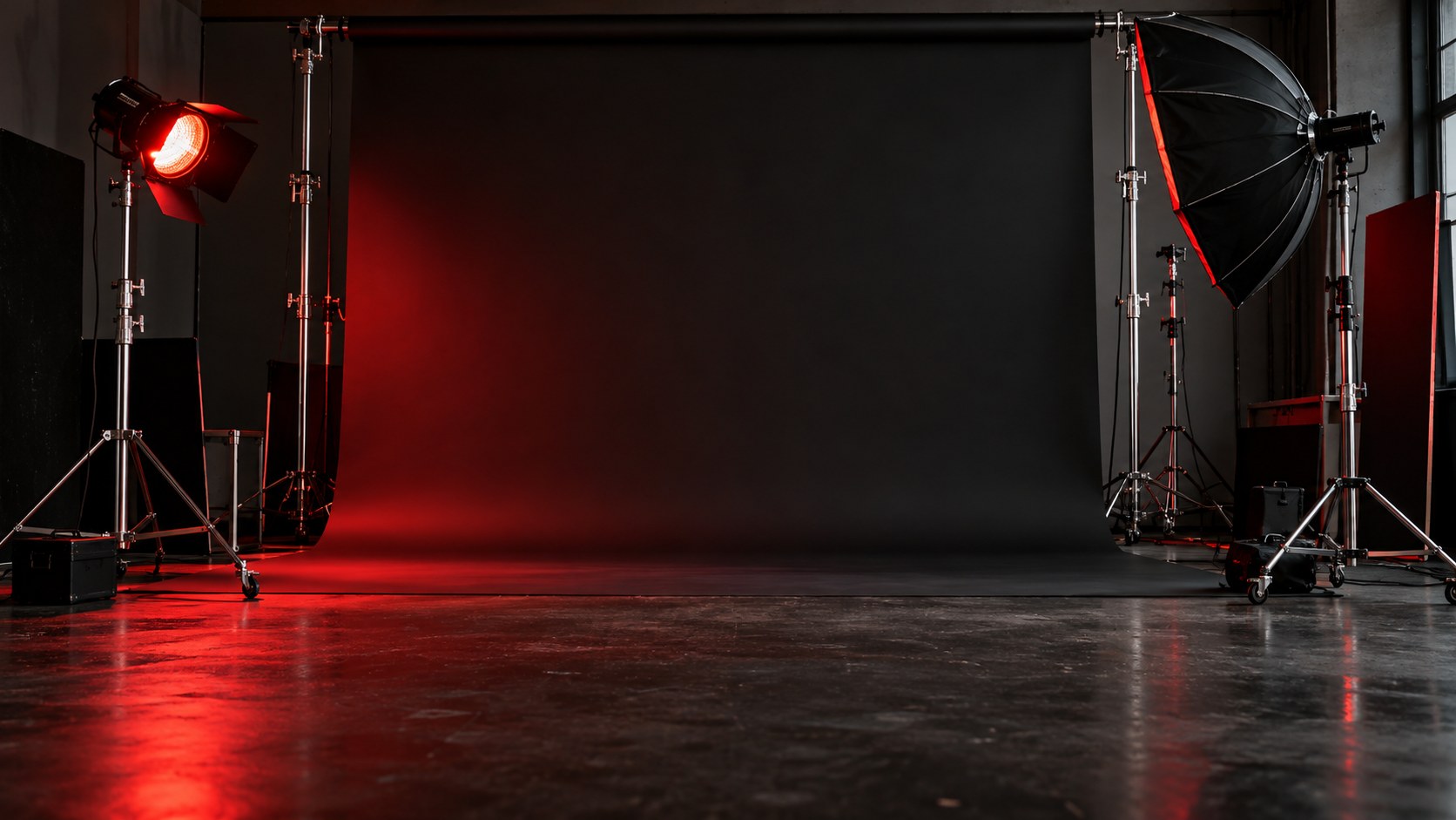 Photography studio ready for a creative campaign